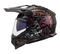LS2 MX702 PIONEER II RANGI MX-Helm schwarz 3XL