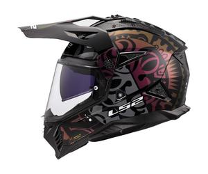 LS2 MX702 PIONEER II RANGI MX-Helm schwarz XS