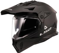 LS2 MX702 Pioneer II Solid, casque enduro XL Noir Mat Noir Mat