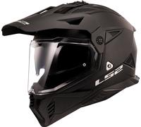 LS2 MX702 Pioneer II Solid, casque enduro L Noir Mat Noir Mat