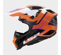 LS2 MX703 X-FORCE CARBON GALUO MX-Helm orange XL
