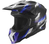 LS2 Casque de motocross MX703 X-Force Phantom S Noir/Bleu/Blanc