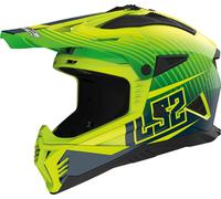 Casque Cross LS2 MX708 Fast II Duck Mat Vert Hi-Vis/Jaune Hi-VisL Mat Vert Hi-Vis,Jaune Hi-Vis