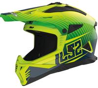 LS2 MX708 Fast II Duck Casque de motocross, Vert néon, Taille XL (61/62)