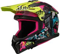 LS2 Helmets Casque de motocross MX708 Fast II Gorilla multicolore XL pour homme