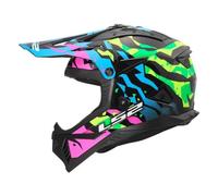 Ls2 Mx708 Fast Ii Grotesk Ece 22.06 Off-road Helmet Noir M