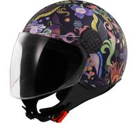 LS2 OF558 SPHERE LUX II BLOOM Jethelm matt blau-pink L