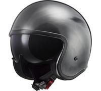 LS2 OF599 Casque Jeans Jet Spitfire II, titane, L (59/60)