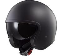 LS2 OF599 Casque jet solide Spitfire II, noir mat, 2XL (63/64)