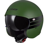 Casque Jet LS2 OF599 Spitfire II Mat Vert MilitaireL Mat Vert Militaire