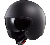 LS2 OF599 Spitfire II Solid, casque à réaction S Noir Mat Noir Mat