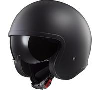 LS2 OF599 Spitfire II Solid Casque Jet, Schwarz Matt, L (59/60)