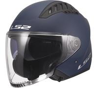 LS2 OF600 Copter II Casque jet, bleu foncé mat, Taille M (57/58)