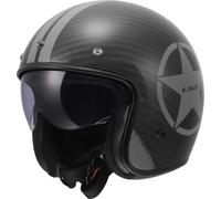 LS2 Helmets Casque moto jet BOB II CARBON STAR Gris L