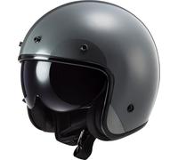 LS2 OF601 Bob Solid Casque Jet, gris, Taille XS (53/54)