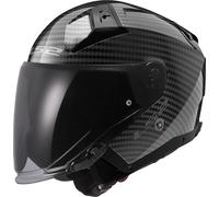 LS2 Helmets - Casque moto jet Infinity II Carbon - Gloss Carbon - XXL