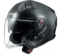 LS2 OF603 Infinity II Carbon, casque ouvert XL Noir Noir