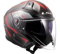 Casque Jet LS2 OF603 Infinity II C RougeS Rouge