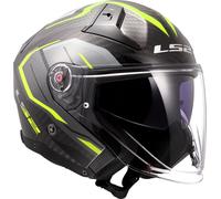 LS2 OF603 Infinity II Carbon Urus, casque intégral XS Noir/Gris/Jaune Néon Noir/Gris/Jaune Néon