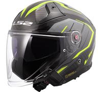LS2 Helmets Casque jet OF603 Infinity II Carbon Urus Noir 3XL