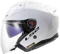 LS2 OF603 Infinity II Solid, casque à réaction XS Blanc Blanc