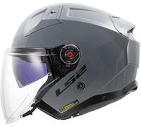LS2 OF603 Infinity II Solid, casque à réaction XS Gris Gris