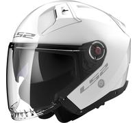 LS2 OF603 Infinity II Solid Casque Jet, Blanc, Taille M (57/58)