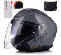 LS2 OF603 Infinity II Solid Jethelm, gris, 3XL (65/66)