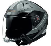 LS2 OF603 Infinity II Veyron, casque à jet M Gris/Noir Gris/Noir