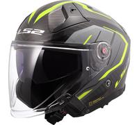 LS2, Casque Moto Jet Infinity II Carbon Urus H-V Yellow, M