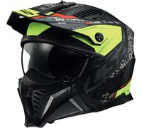LS2 OF606 Drifter Devor, casque modulaire XXL Mat Noir/Jaune Néon Mat Noir/Jaune Néon