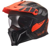 LS2 OF606 Drifter Gas, casque modulaire XS Mat Noir/Gris/Orange Mat Noir/Gris/Orange