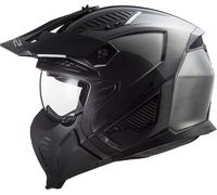 LS2 OF606 Drifter Jeans, casque modulaire S Argent/Noir Argent/Noir