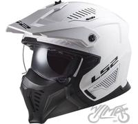 LS2 OF606 Drifter Solid White XL Motorcycle Helmet - Sécurité et confort