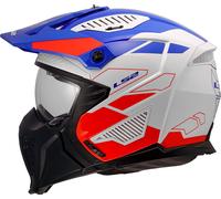 LS2 OF606 Drifter Trek, casque modulaire L Blanc/Bleu/Rouge Blanc/Bleu/Rouge
