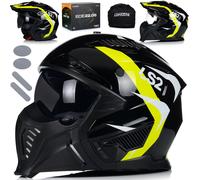 LS2 OF606 Drifter Triality H-V Helmet Yellow S - Sécurité et style