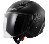 LS2, Casque Moto Jet AIRFLOW II Noir Verni, XL