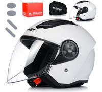 LS2 OF616 Casque Airflow II blanc XS - léger, sûr et confortable