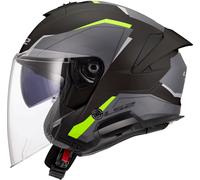LS2 OF618 Verso II Air Casque jet, noir-jaune, taille M pour homme