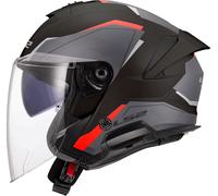LS2 OF618 Verso II Air, casque ouvert XXL Noir/Gris/Rouge Noir/Gris/Rouge