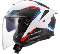 LS2 Casque moto OF618 Verso II Air White / Blue / Red XL