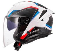 LS2 OF618 VERSO II AIR - L - OF618 VERSO II AIR - BLEU/BLANC/ROUGE