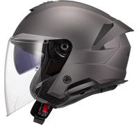 LS2 OF618 Verso II Solid, casque ouvert L Gris Mat Gris Mat