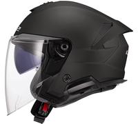 LS2 OF618 Verso II Solid, casque ouvert L Noir Mat Noir Mat