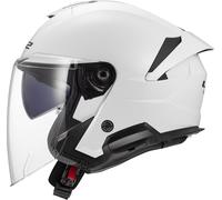 LS2 OF618 Verso II Solid, casque ouvert L Blanc Blanc
