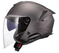 LS2, Casque Moto Jet Verso II Solid Matt Titanium, M