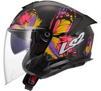 LS2 OF618 Verso II Wingz Casque jet, noir-jaune, taille XS pour homme
