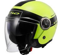 Casque De Moto Classique Classy LS2 OF620 (Noir/Fluogelb) Taille: M (57)