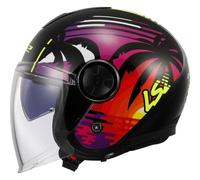 LS2 OF620 CLASSY PALM Jethelm schwarz XS