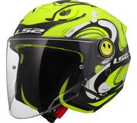 LS2 Helmets – Casque jet OF622 Funny II Glup – Jaune – Taille S – Junior